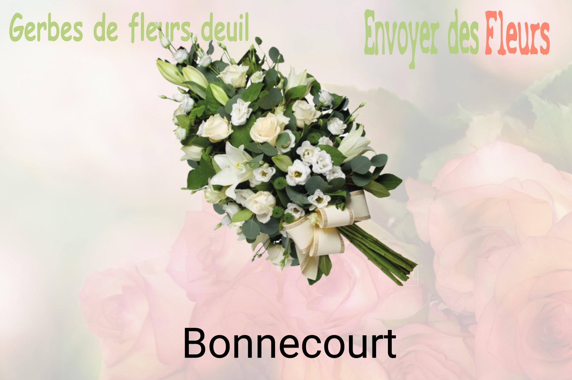 Gerbe de fleurs de deuil livrée à Bonnecourt